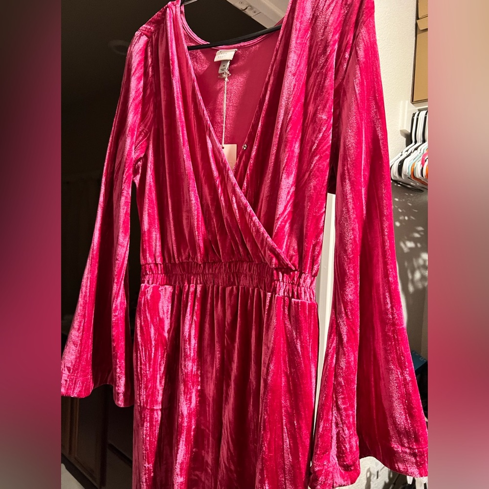 Fuchsia pink romper